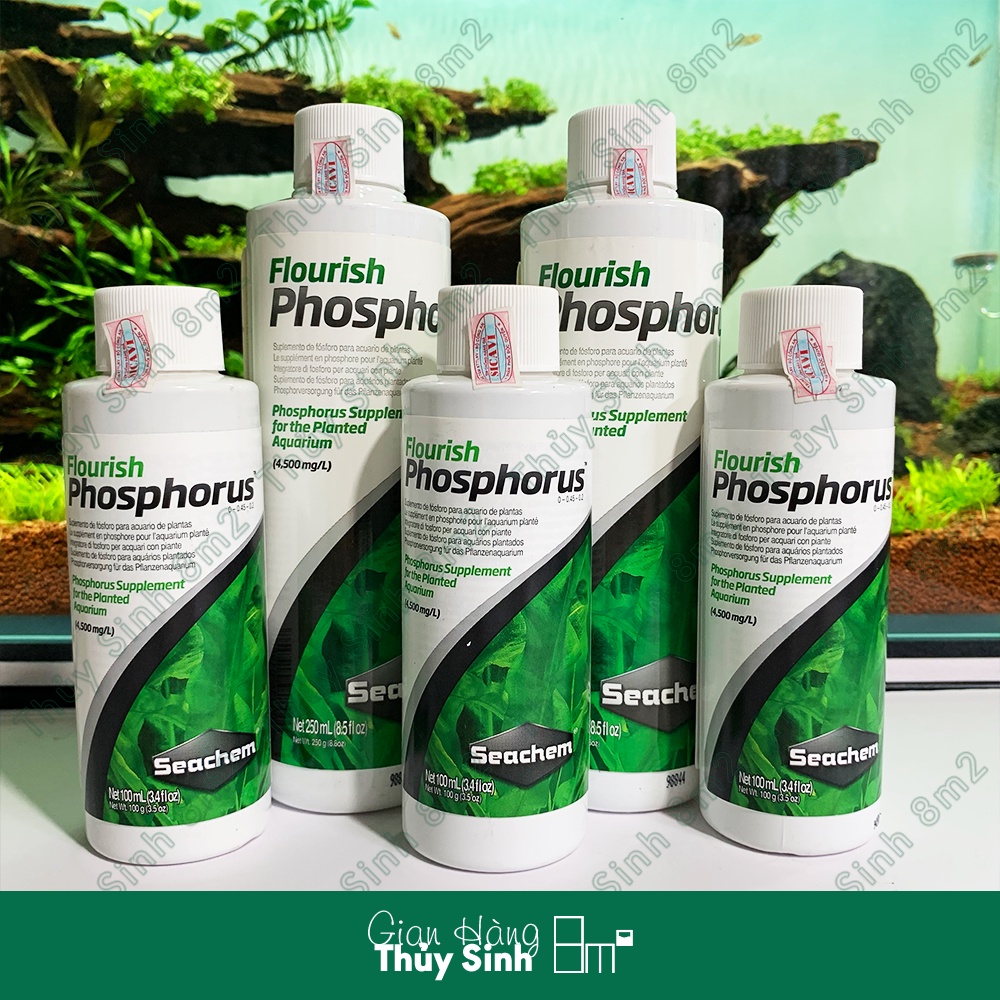 Phân Nước SEACHEM Flourish Phosphorus  - Cung cấp Đa lượng P cho cây thủy sinh - 8m2