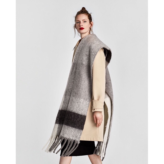 Khăn len cashmere ZR size lớn 50x200