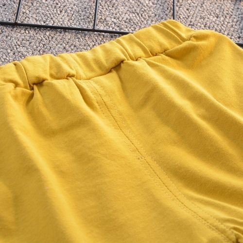 Set đồ 2 món gồm áo thun polo in họa tiết hoạt hình + quần short bằng cotton cho bé trai 1-5 tuổi