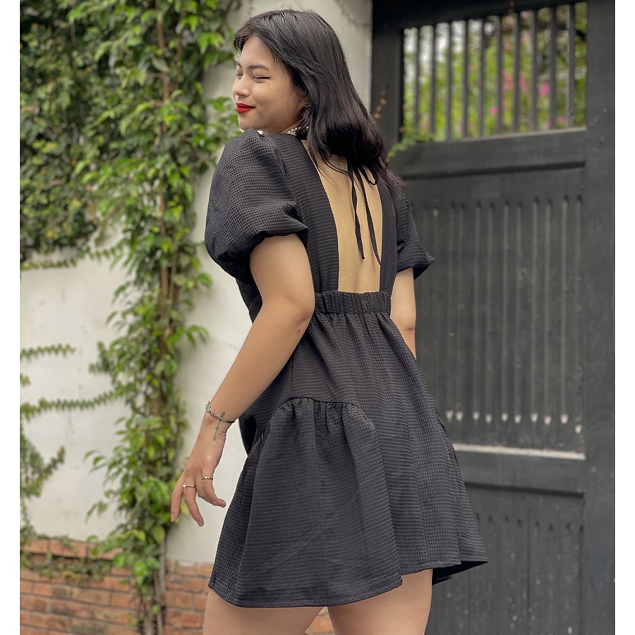Đầm xoè dự tiệc hở lưng tiểu thư bigsize MUP Bigsize - DX01