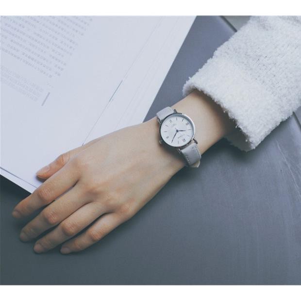 Đồng hồ nam nữ Ulzzang mặt tròn dây da hàng chính hãng [HÀNG XỊN] | BigBuy360 - bigbuy360.vn