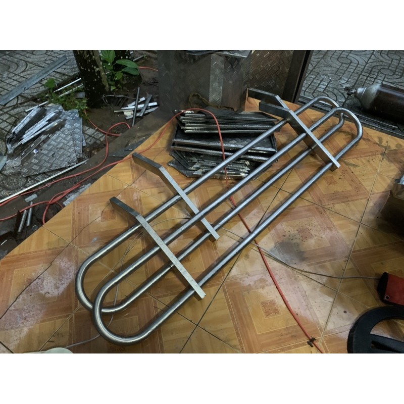 Cản hông xe tải inox