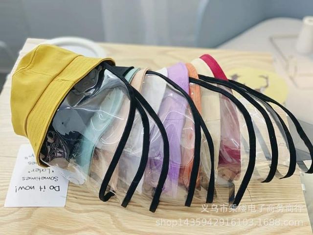Mũ Kaki cho bé trai bé gái từ 1 - 3 tuổi, nón có chắn bụi phòng dịch cho bé