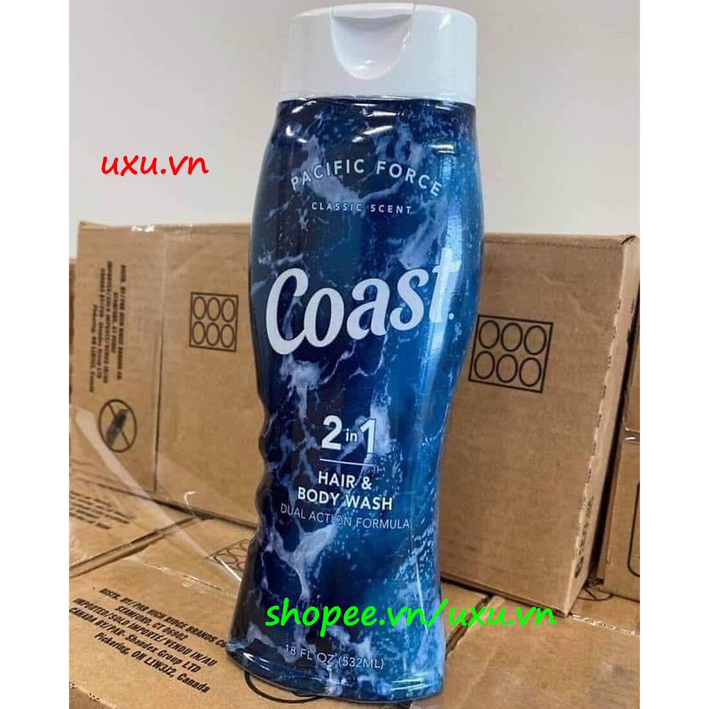 Sữa Tắm Dầu Gội 532Ml Coast 2 Trong 1, Với uxu.vn Tất Cả Là Chính Hãng.