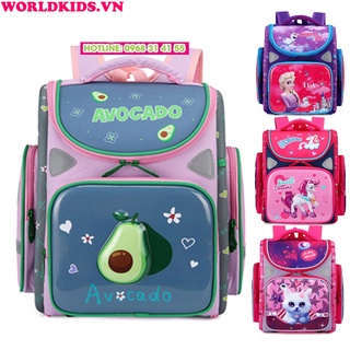 Balo chống gù xuất Nga, cặp chống gù cho học sinh tiểu học lớp 1 - lớp 5 chống thấm nước có phảm quang