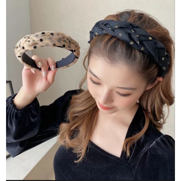 Băng đô cài tóc bờm rửa mặt phong cách retro Hàn quốc, phụ kiện tóc nữ thời trang Filibra - CT021