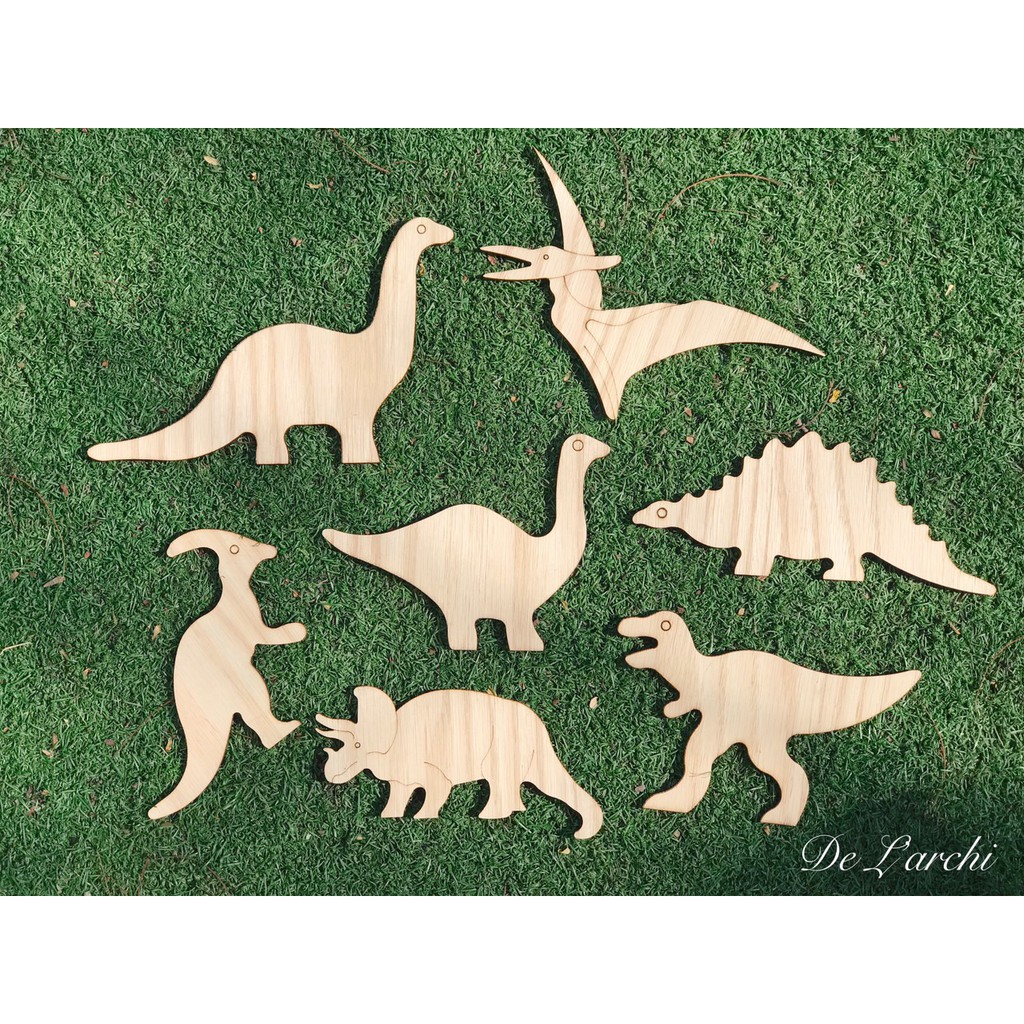 Set tô màu cho bé bằng Gỗ chủ đề Khủng Long
