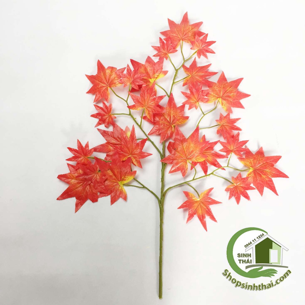 Cành lá phong màu đỏ - Cành lá giả cao cấp