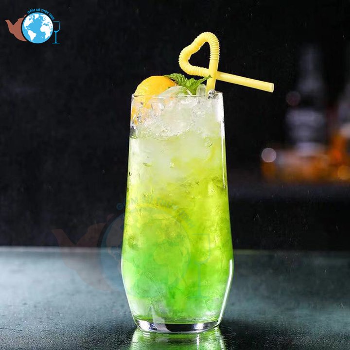 Ly thuỷ tinh cao cấp Long Drink 550ml, ly uống sinh tố, cafe dạng cao cực sang