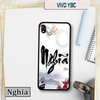 Ốp lưng kính 3D Vivo Y91C - chữ thư pháp ý nghĩa