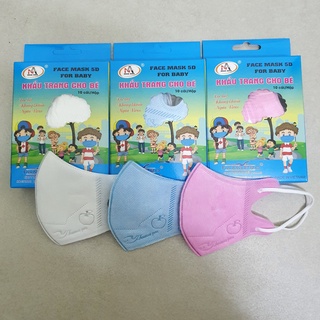 Khẩu trang 5D mask trẻ em, khẩu trang Famapro Nam Anh