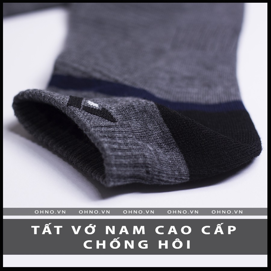 COMBO 5 Đôi TẤT VỚ NAM Cổ Ngắn Công Sở Cao Cấp Khử Chống Mùi Hôi Chân Thoáng Khí 100% COTTON