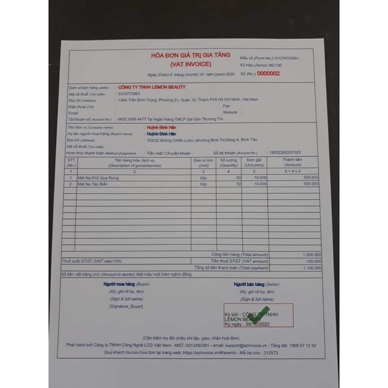 COMBO LEMONMASK ( 2 mask ) CTY LEMONBEATY XẢ HÀNG | BigBuy360 - bigbuy360.vn