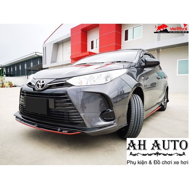 Lip Trước, Cản Trước Thể Thao Vios 2022 Nhựa ABS Cao Cấp Chống Va Đập Tốt Phía Dưới Có Gân Tăng Cứng