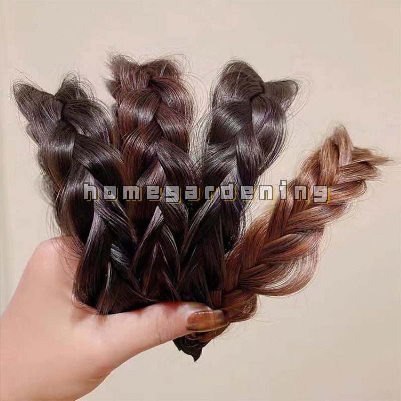 Băng Đô Dạng Tết Bím Tóc Giả Cho Cô Dâu