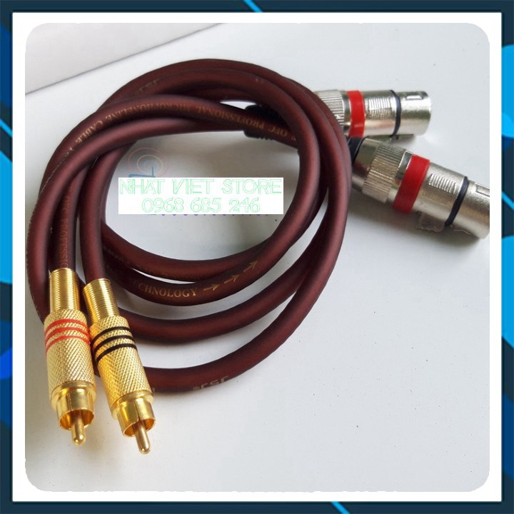 Dây jack canon đầu cái sang AV hoa sen bông sen .