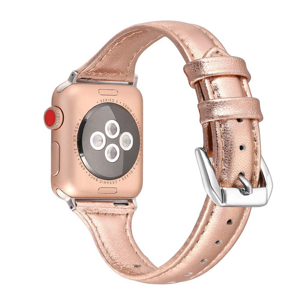 Sale 69% Dây đeo đồng hồ dáng mảnh bằng da dành cho đồng hồ thông minh Apple Watch 38mm/40mm,  5 Giá gốc 203000đ- 20F5