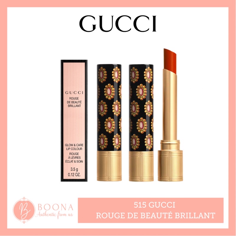 [ Gucci ] - Màu 515 Son Gucci Rouge De Beauté Brillant