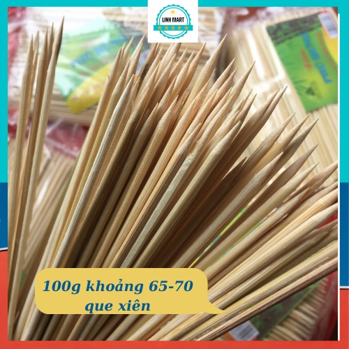 Túi 500g que xiên thịt nướng, que xiên xúc xích dài 18cm, 20cm LINHMART