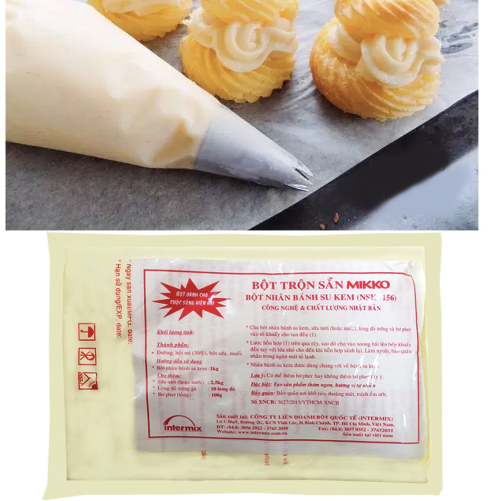 Bột làm nhân bánh Su Kem 1kg Mikko (Date mới)