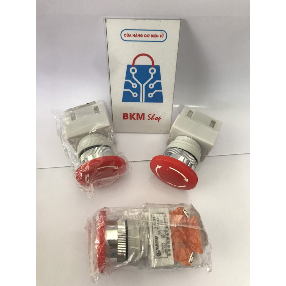 Nút nhấn dừng khẩn cấp LAY37 phi 22mm (LAY37-01ZS)
