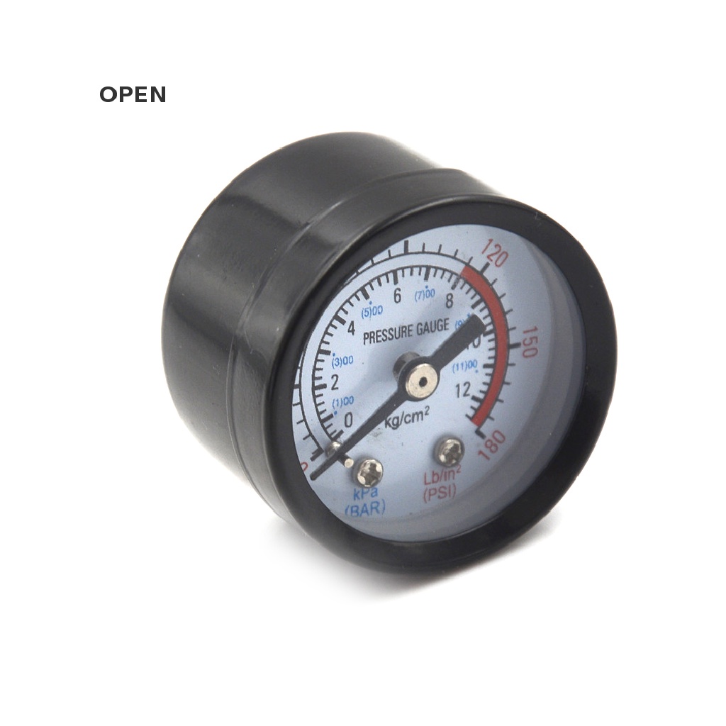 op 10mm Thread Gas Air Pump Pressure Gauge Compressor Manometer 0-12BAR 0-180PSI my