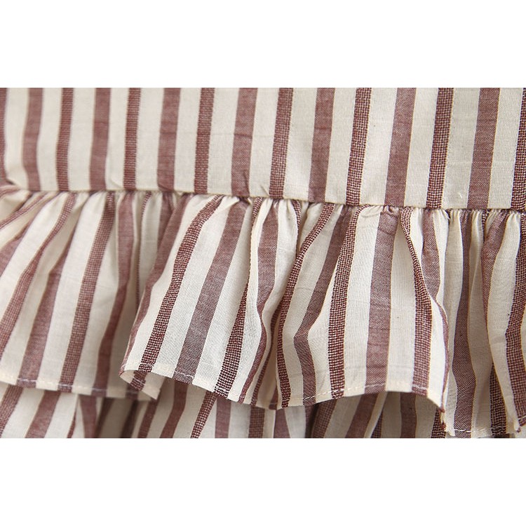 Bộ đồ bé gái áo 2 dây với quần giả váy