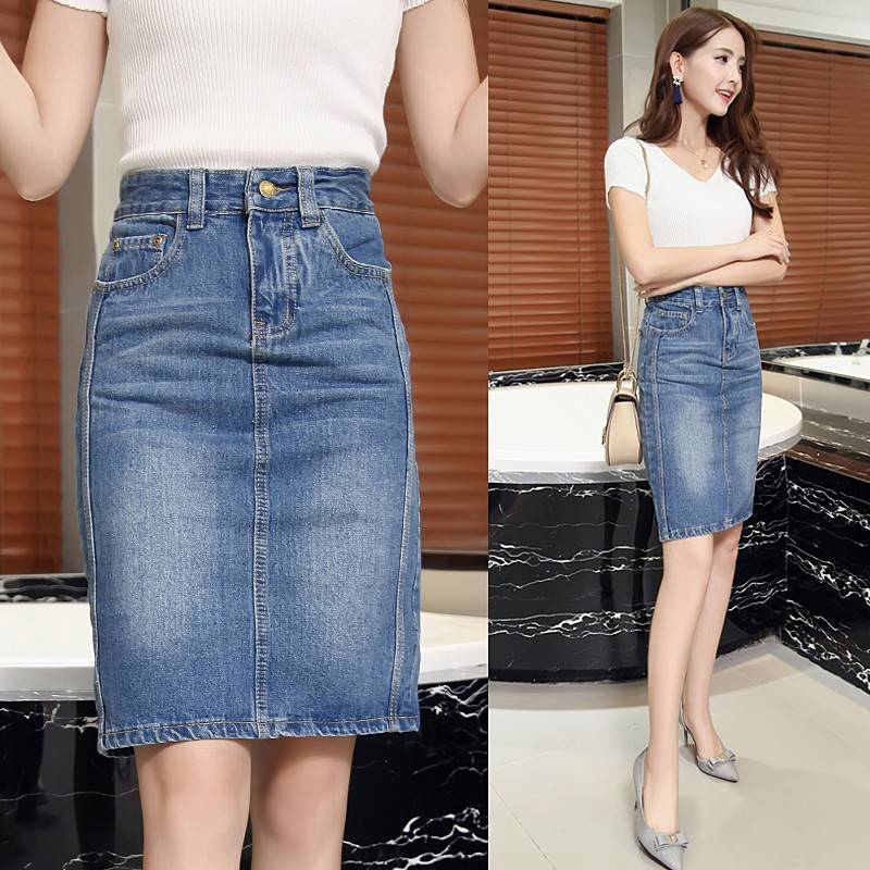 Chân Váy Denim Chữ A Dáng Dài Phong Cách Hàn Quốc Dành Cho Nữ | BigBuy360 - bigbuy360.vn