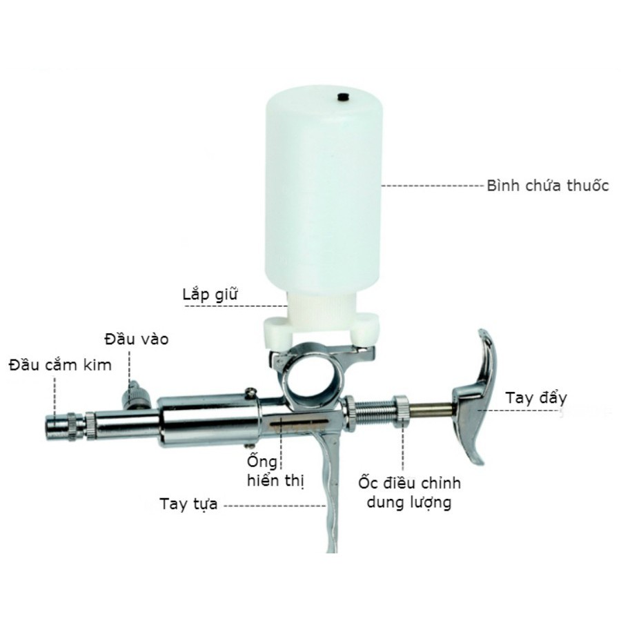 Xi lanh tự động inox 5cc