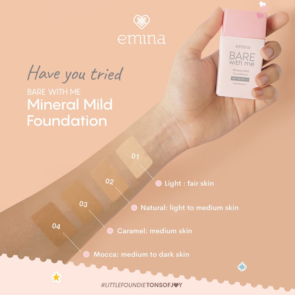 (hàng Mới Về) Kem Nền Khoáng Caramel Nhẹ Nhàng Emina 03 | BigBuy360 - bigbuy360.vn