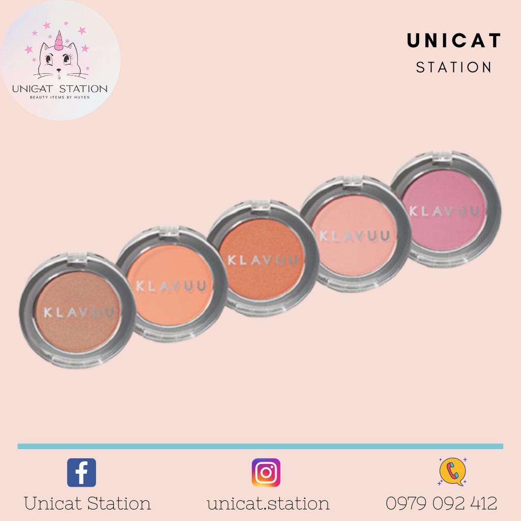 Phấn Má KLAVUU Urban Pearlsation Natural Powder Blusher