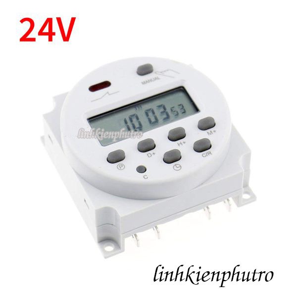 Bộ Công Tắc Timer Hẹn Giờ Điện Tử CN101A - 24V