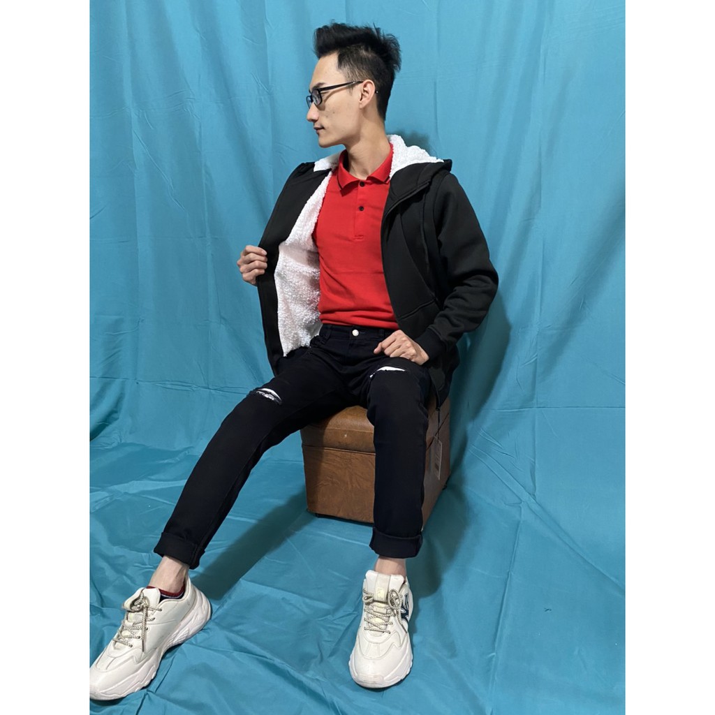 Quần jeans nam rách gối, dáng skinny màu đen - FATADO QJ012 | BigBuy360 - bigbuy360.vn