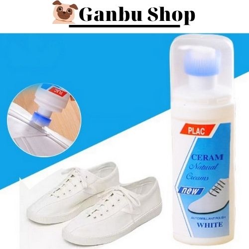 Chai Xịt Trắng Giày Plac Kèm Đầu Cọ - Cho Đôi Giày Sạch Tinh Tươm