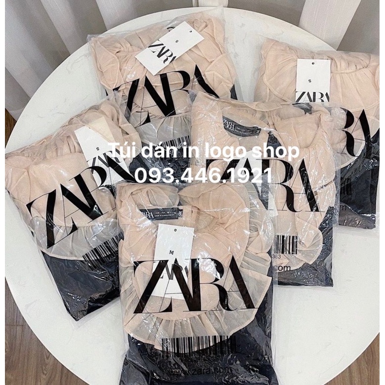 nhận in túi dán miệng theo yêu cầu, túi dán mép in logo shop