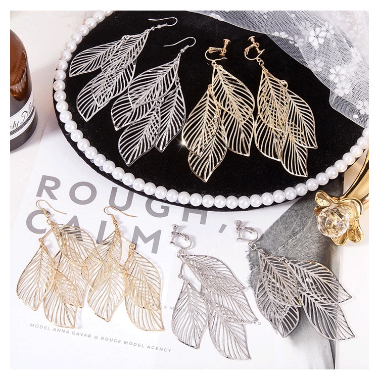 Khuyên Tai Nữ Dài Đính Đá Sang Trọng