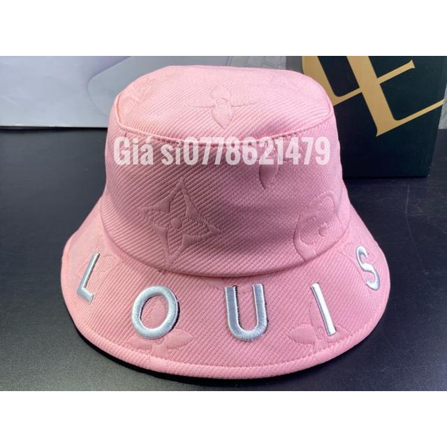 Mũ vành vải 3D logo nổi - nón bucket hàn quốc chữ L 0 U i s thời trang nữ