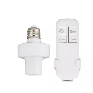 Đui đèn điều khiển từ xa, có hẹn giờ +Remote, Đuôi đèn E27 điều khiển từ xa bằng sóng RF