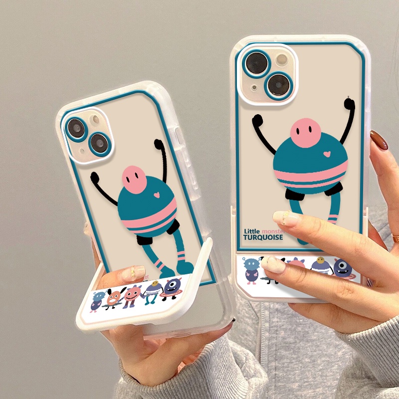 Ốp Điện Thoại Silicon Mềm Trong Suốt Chống Sốc Có Giá Đỡ Cho IPhone 11 12 13 Pro Max XS X XR 7 8 6 6S Plus