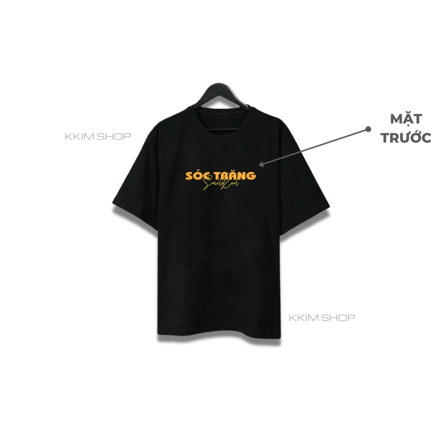 Áo thun tay lỡ SÓC TRĂNG, Áo phông 63 tỉnh thành Form rộng oversize, chất liệu Cotton KKIMSHOP