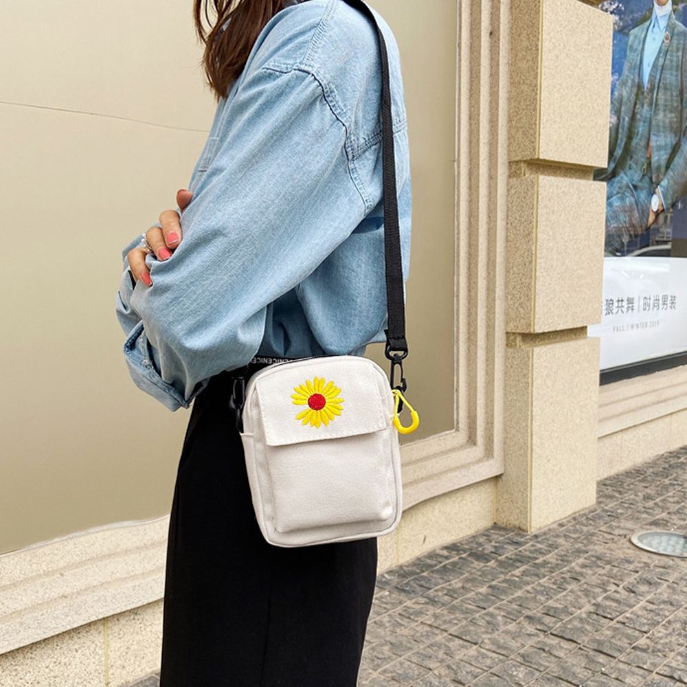 Túi xách nữ đeo vai  vải canvas nhiều màu sắc thời trang