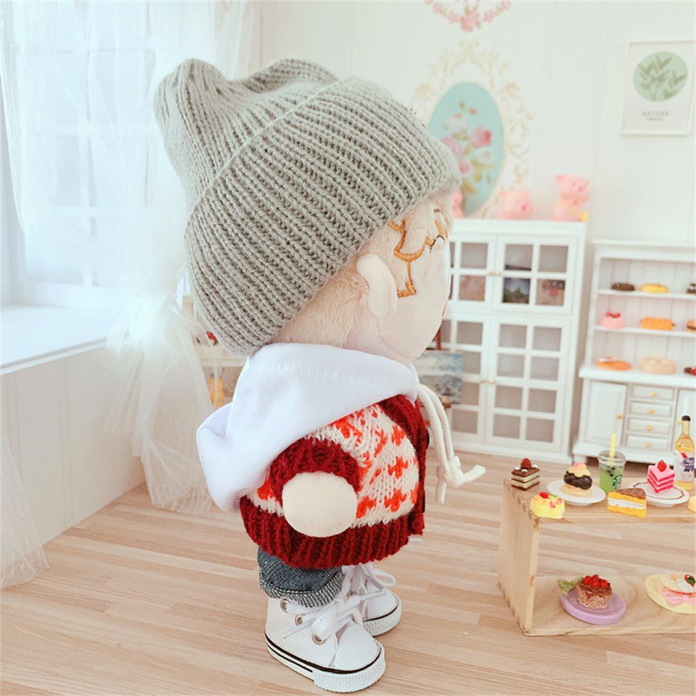 UPSTOP 1SET 20cm Mini Sweater Dolls Accessories Plush Toy Doll Supplies Clothes Birthday Gifts Cute Yellow Duck