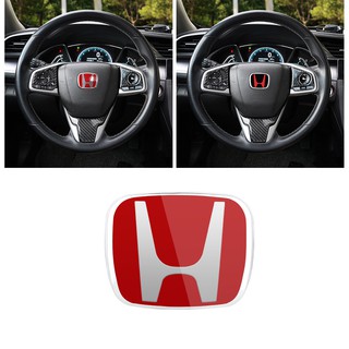 Mới! Logo Chữ R Màu Đỏ Trang Trí Vô Lăng Xe Hơi Honda 2016-2019