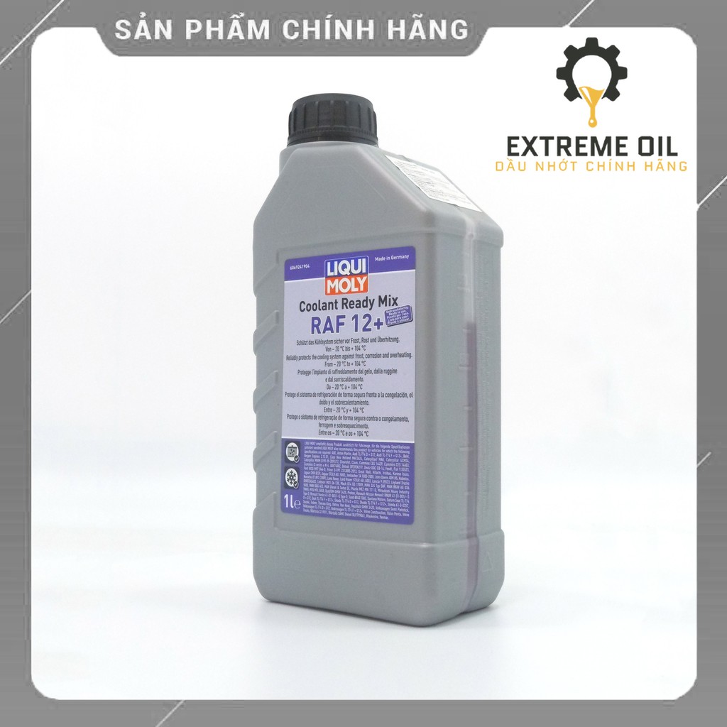 Nước làm mát pha sẵn Liqui Moly Coolant Ready Mix RAF 12 Plus 6924, nước mát xe máy