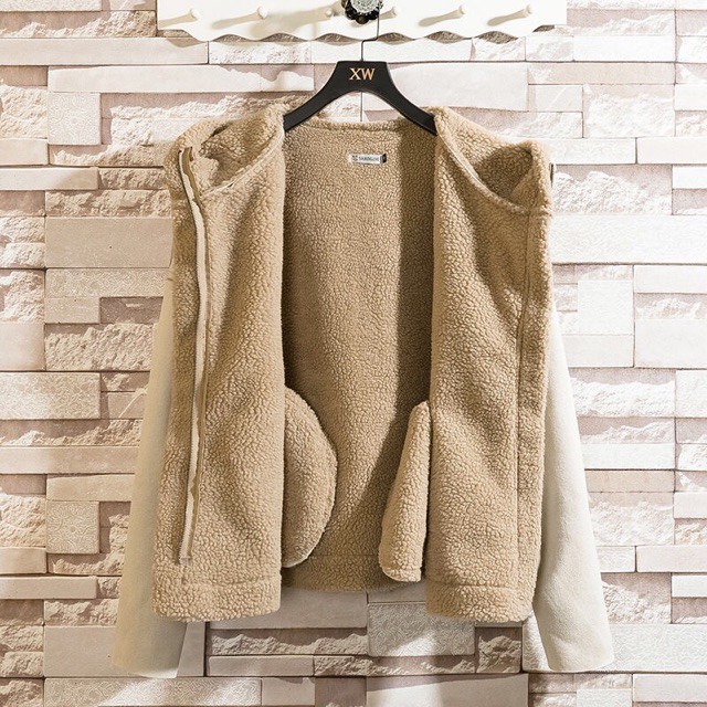 _Áo khoác lót lông siêu ấm .