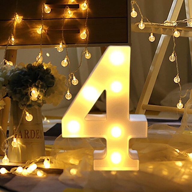 Đèn led số từ 0-9 ,Chữ đèn led chữ cái trang trí sinh nhật | BigBuy360 - bigbuy360.vn