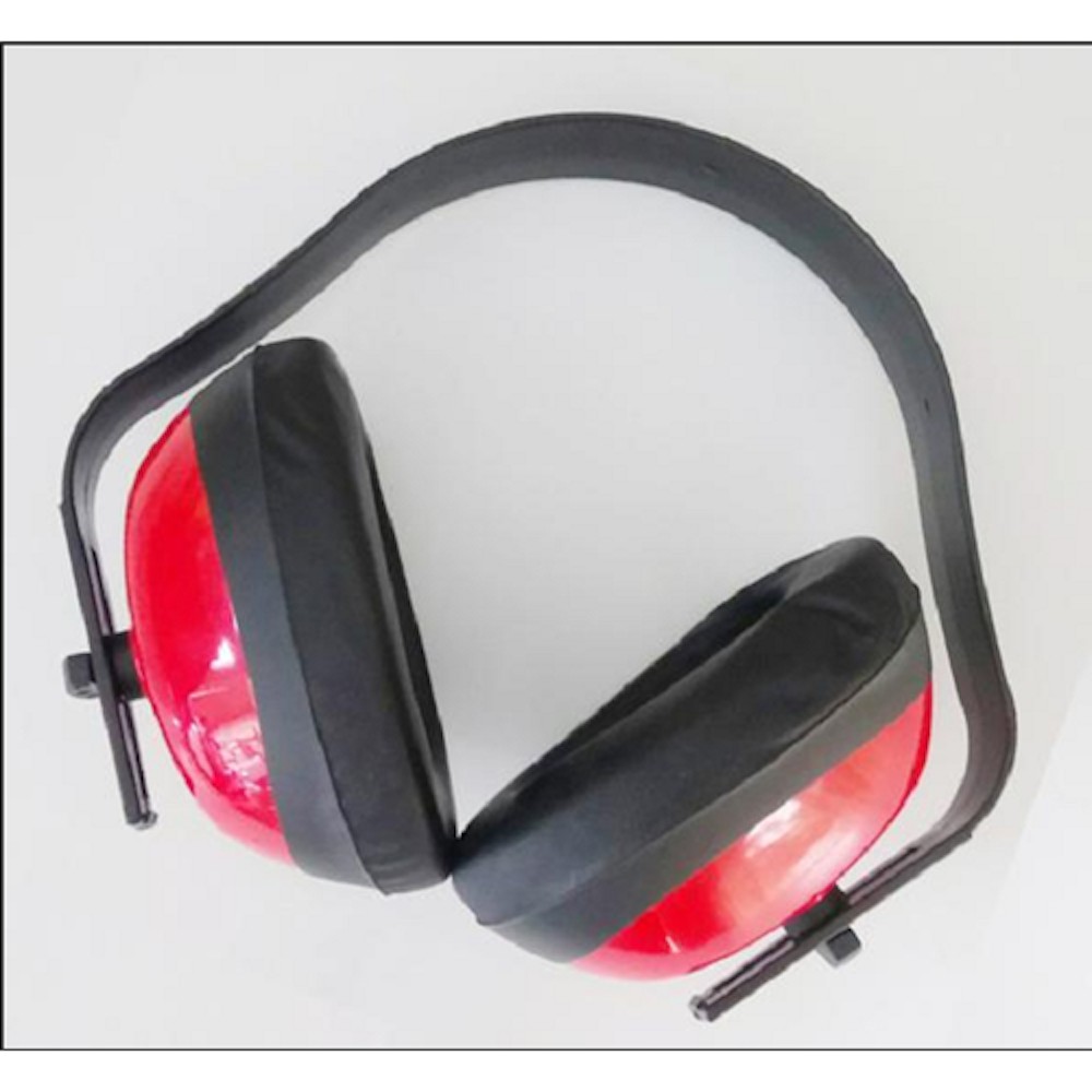 Chụp tai chống ồn SuperChing JE201 dùng trong môi trường nhiều tiếng ồn, nhẹ êm ái (Màu đỏ đen) - Bảo Hộ Thinksafe