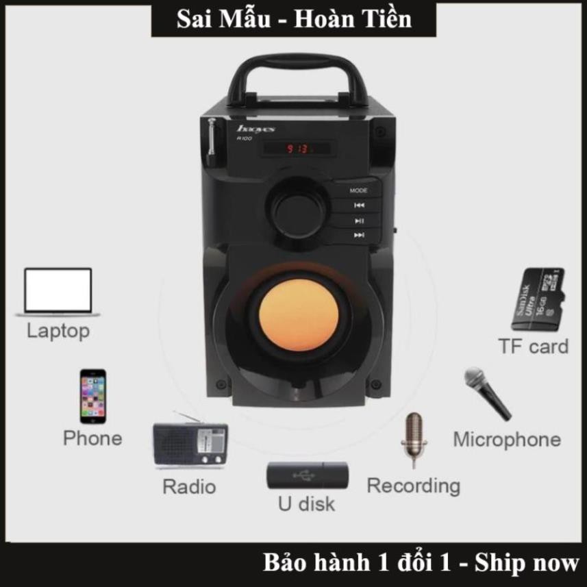 Loa bluetooth công suất lớn siêu Bass HAOYES RS - A100 chất lượng âm thanh siêu đỉnh nhất tầm giá - hàng chính hãng