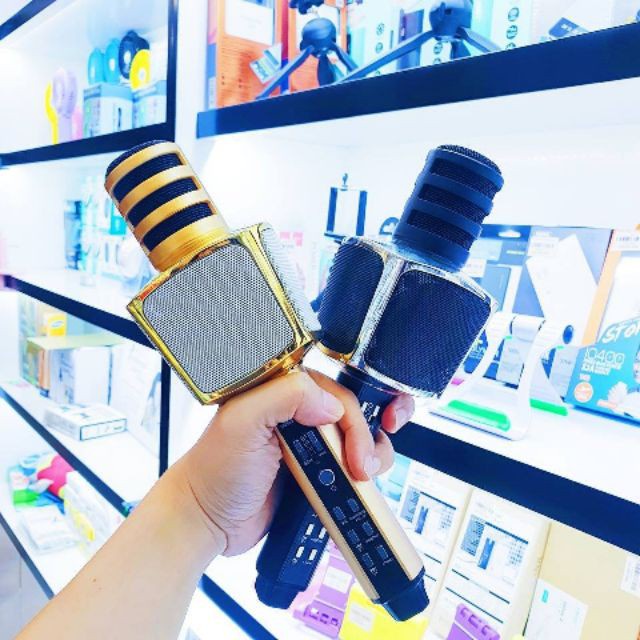 Mic hát karaoke bluetooth SD08 (Mic SD08-Sd10-SD17-SD18-YS90-YS91-YS92-YS93-YS95-L698) 3 in 1 loa to Mic Bass cực chuẩn