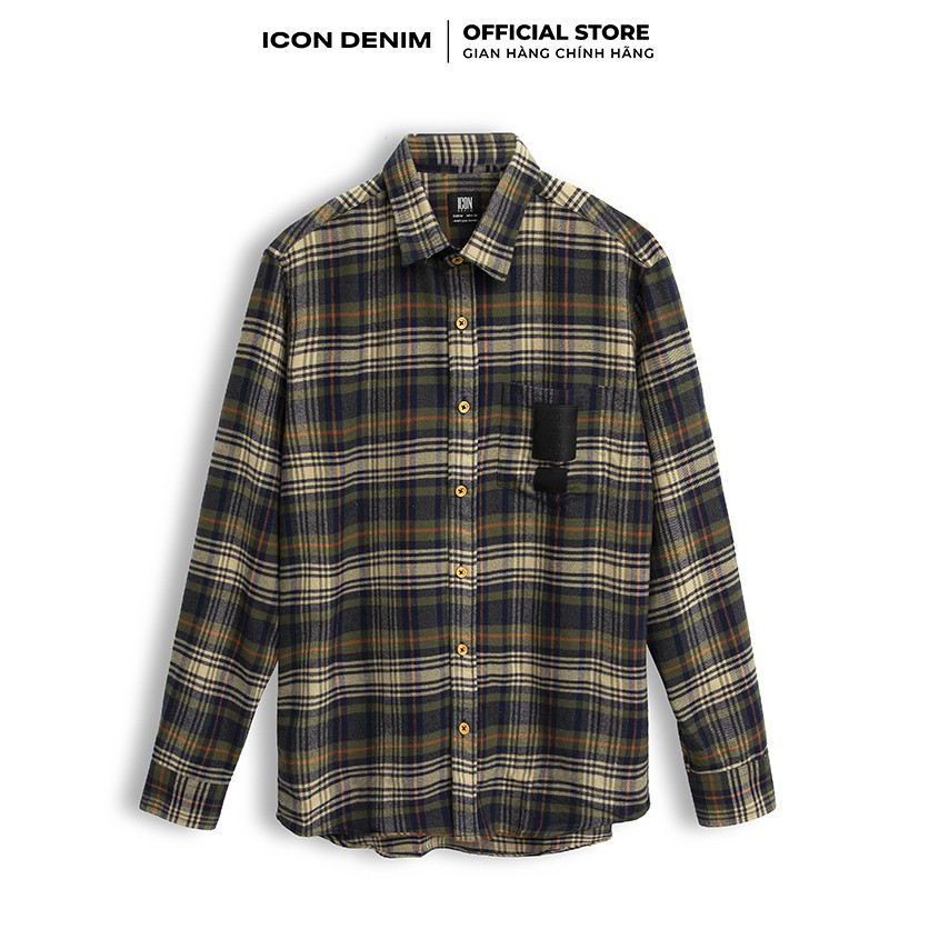 Áo Sơ Mi Nam ICON DENM Flannel Tay Dài Regular Simple To Wear | BigBuy360 - bigbuy360.vn